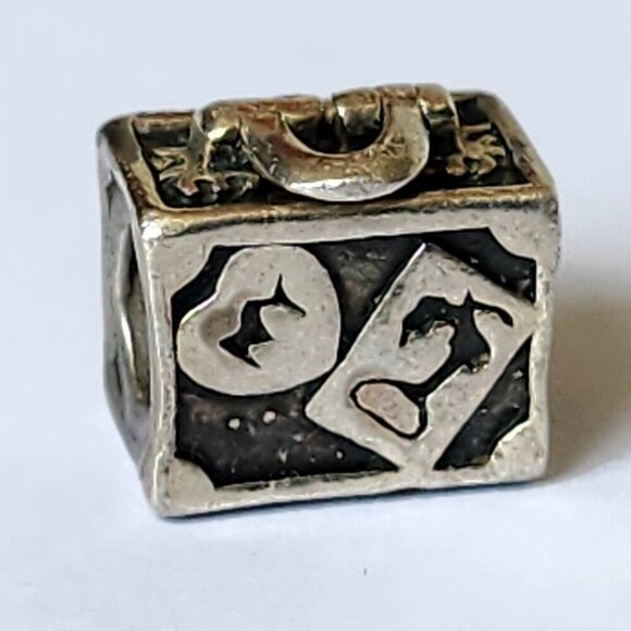 AUTHENTIC PANDORA SUITCASE CHARM LUGGAGE World Traveler Charm Bracelet SILVER - Picture 2 of 7